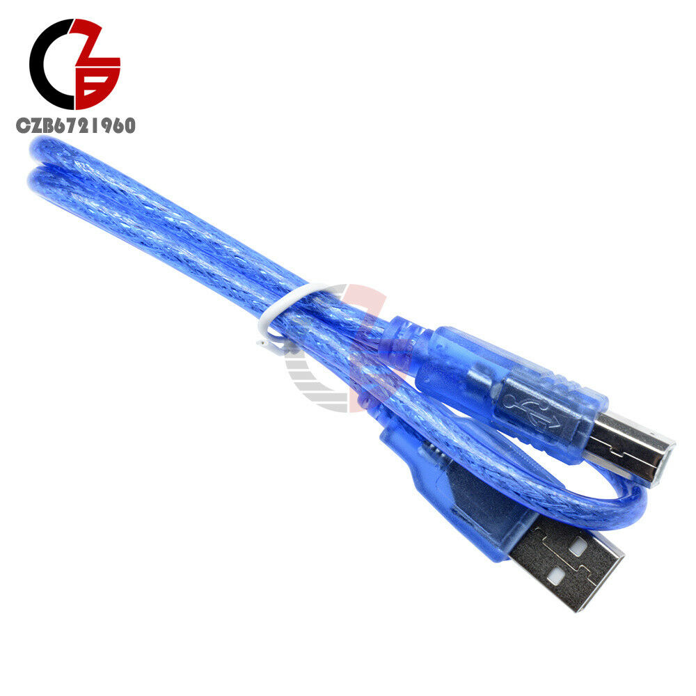 Blue USB 2.0 Type A Male to Micro USB B 5 Pin Male Plug Data Adapter Cable
