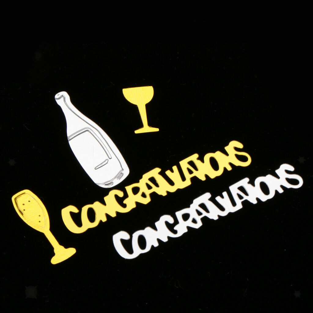 Congratulation Champagne Cup Scatter Confetti Grad Party Decor