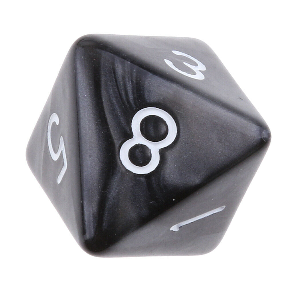 10x D8 Polyhedral Dice 8 Sided Dice for  MTG Black