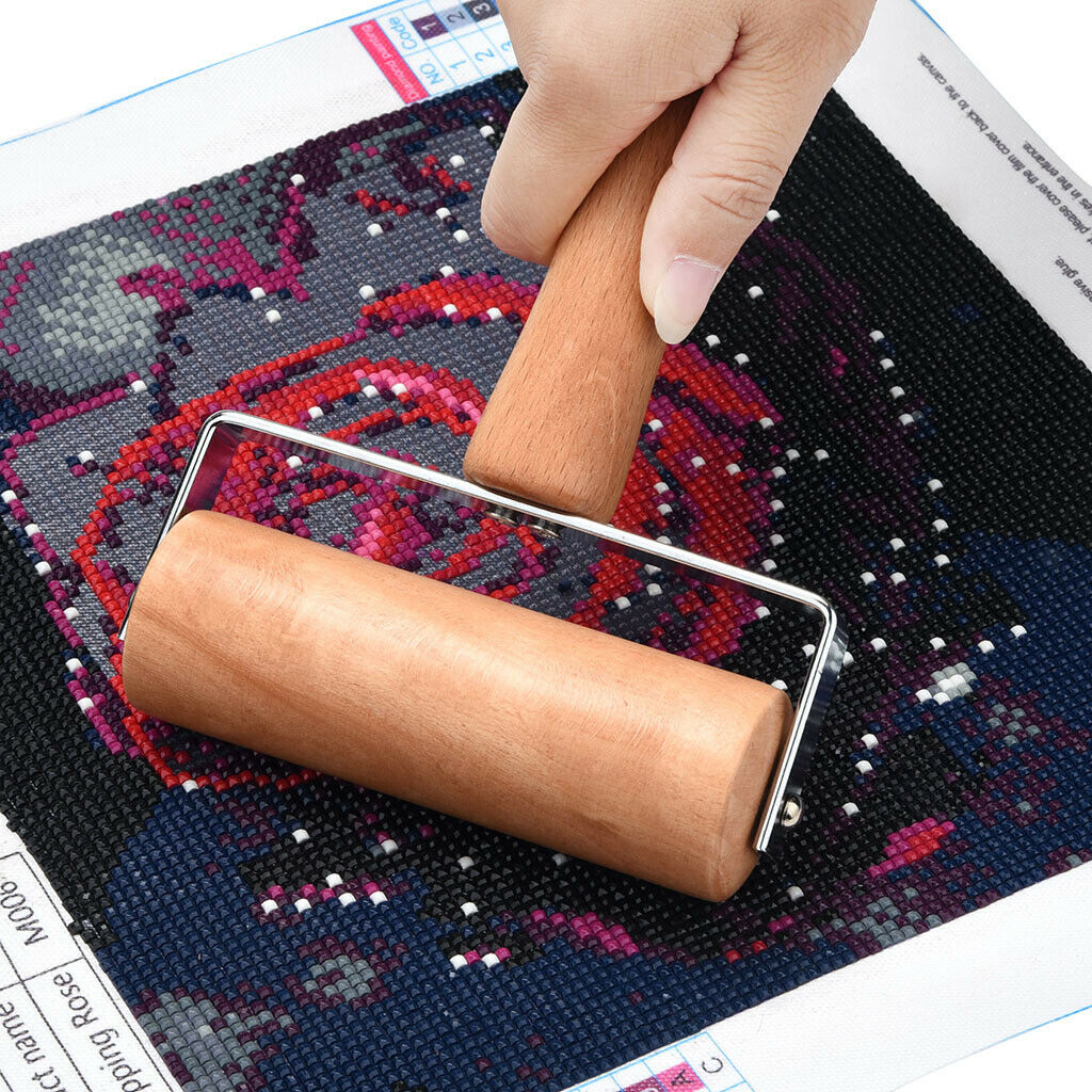 Handheld Sticking 5D Cross Stitch Accessories Diamonds Painting Roller Wood