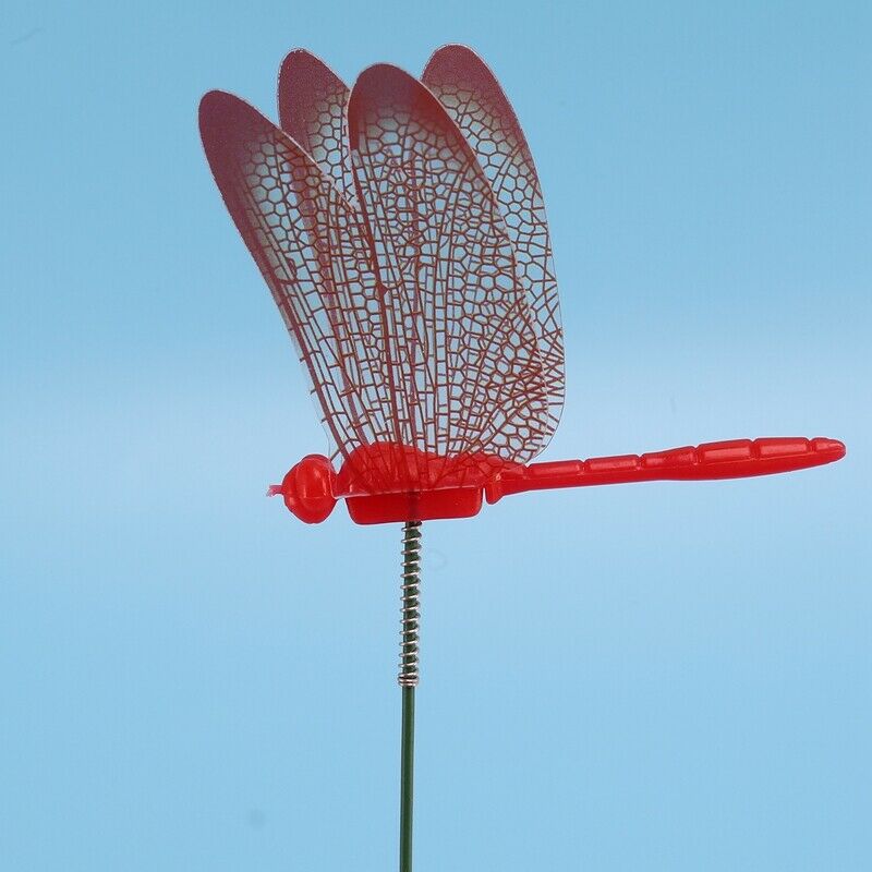 20 Pieces Garden Butterflies Stakes And 4 Pieces Dragonflies Stakes Garden OrnY4
