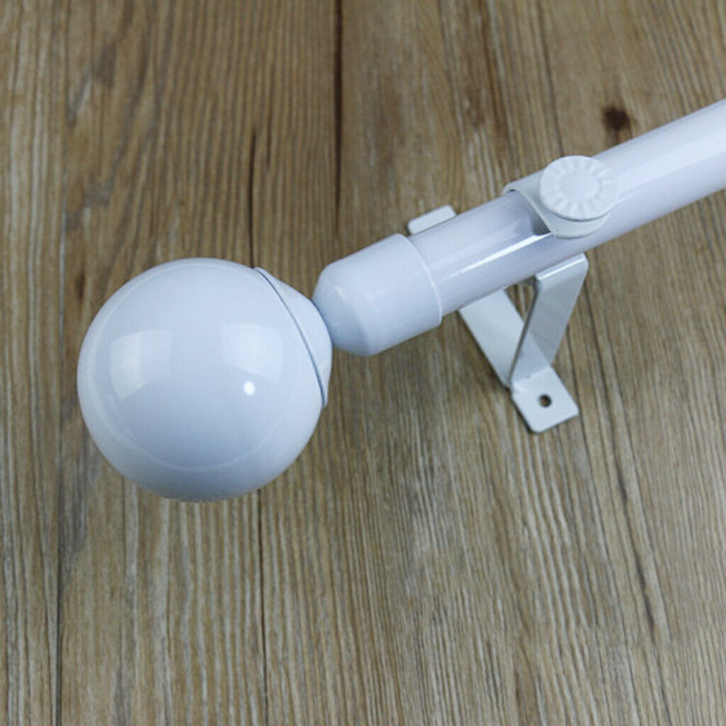2Pairs Decorative Curtain Pole Recess Bracket Curtain Rail Support Inner 22mm