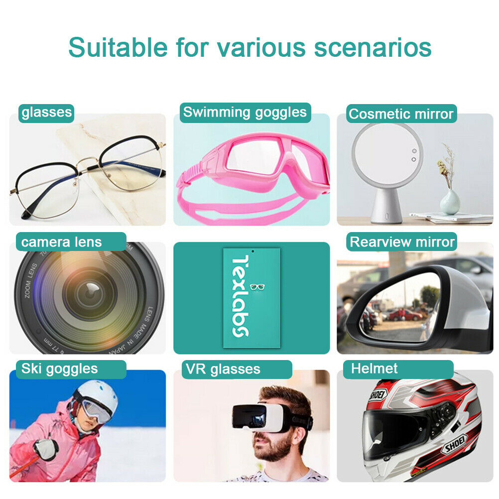 Anti-Fog Cloth for Glasses Reusable Glasses Cleaning Cloth for All Glasses Lens