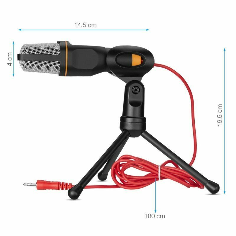 Metal USB Condenser Recording Microphone For Laptop KTV Studio Recording Vocals