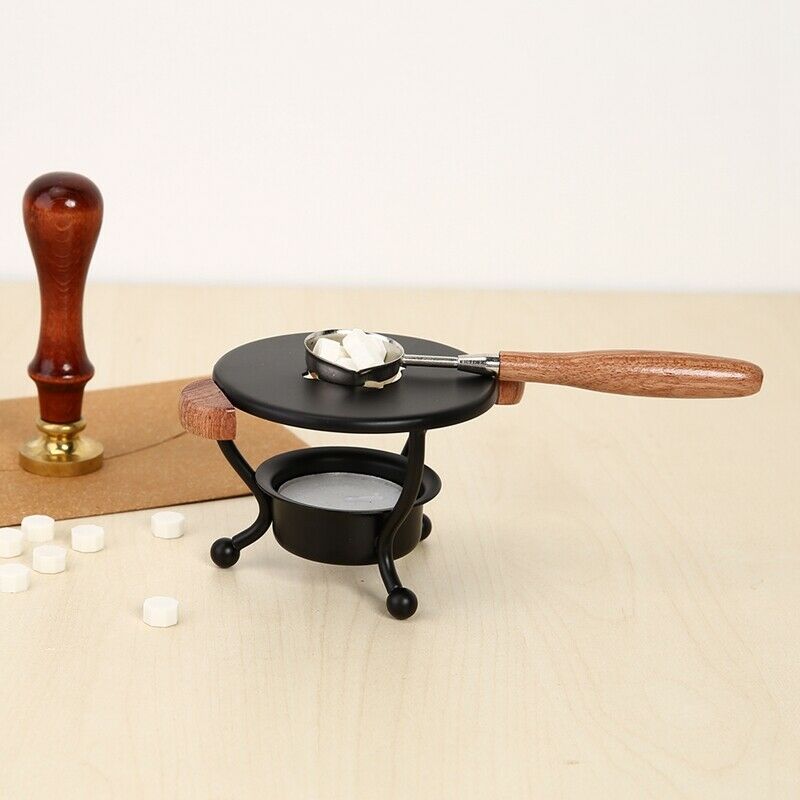Retro Sealing Wax Furnace Stove Tripod Set Fire Paint Wax Seal Stamp Stick WV9Y2