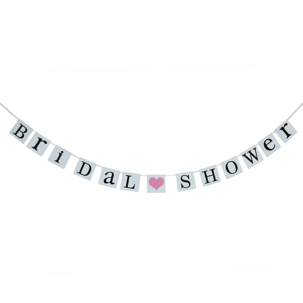 Bridal Shower Paper Bunting Banner Hanging Decoration Photo Booth Prop