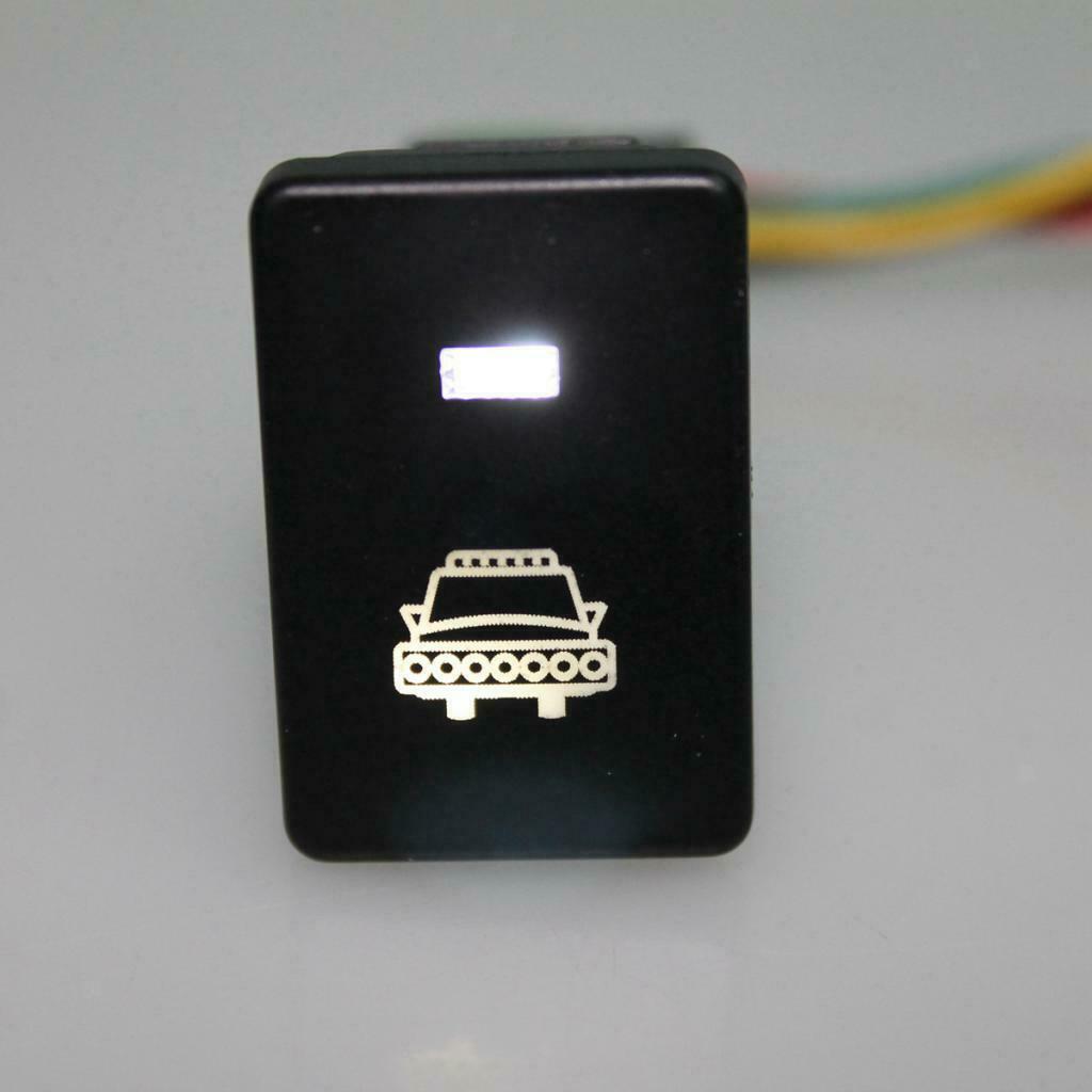LED Push Button Switch with Connector Cable Kit for - Headlights & Power