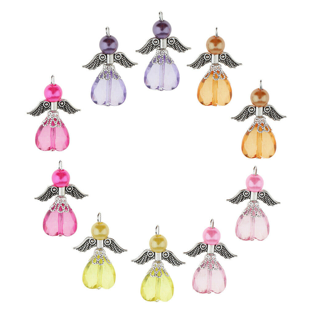 10 Pieces Colorful Butterfly Jewelry Accessories Crafting Charms