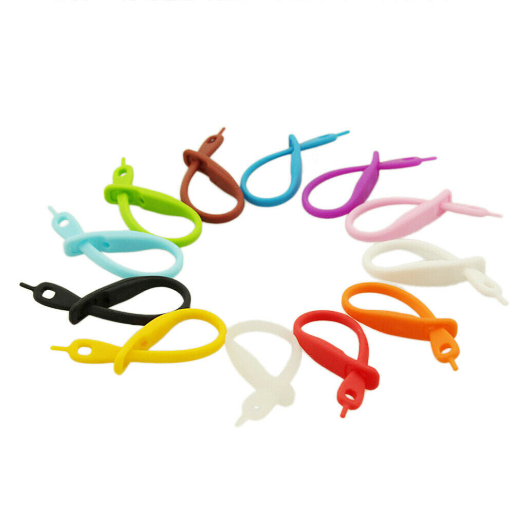 120pcs Silicone Glass Markers Glass Markers Pendants Strips for Weinglas Glass