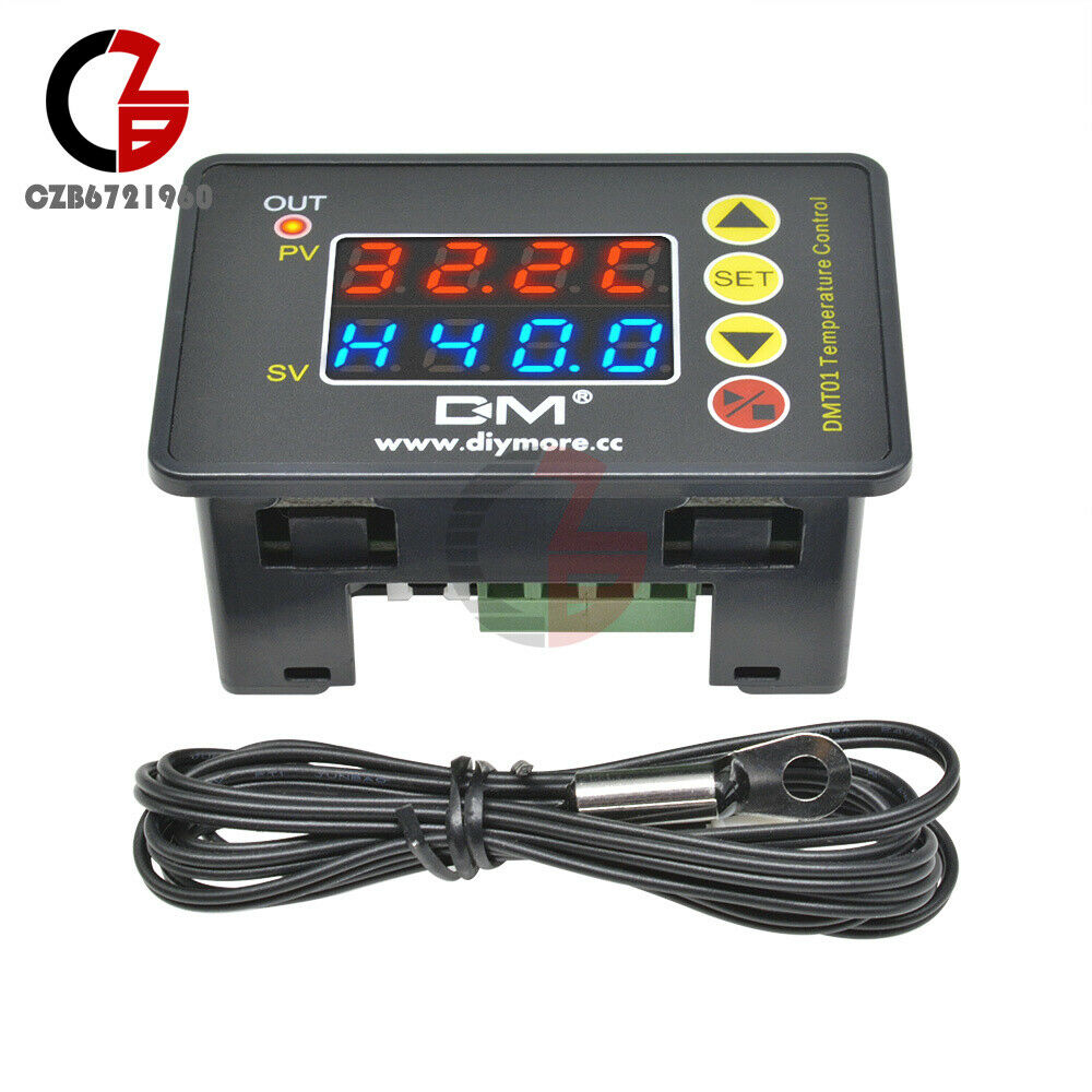 DC24V 480W Red Blue Digital Microcomputer Temperature Control Thermostat Sensor