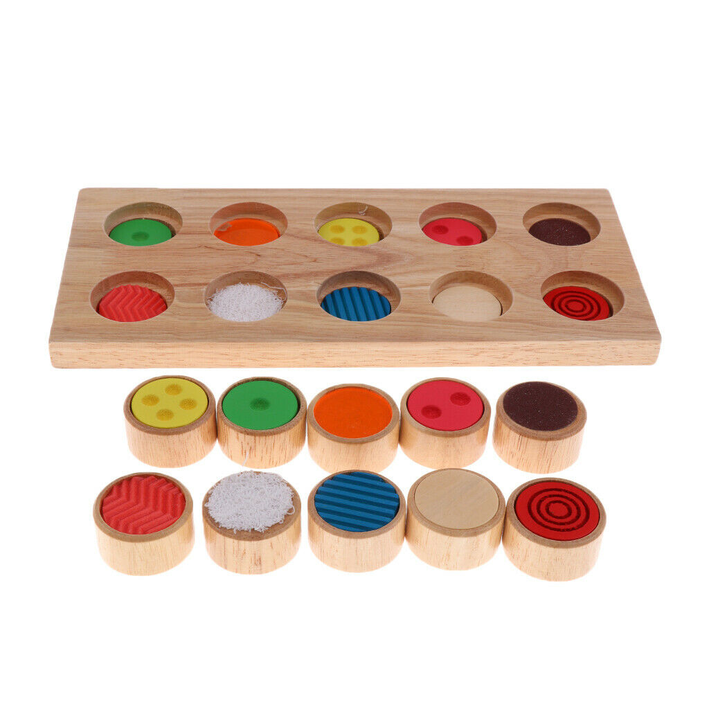 Green Wooden Montessori Cylinder Kids Sensorial Material Learning Training