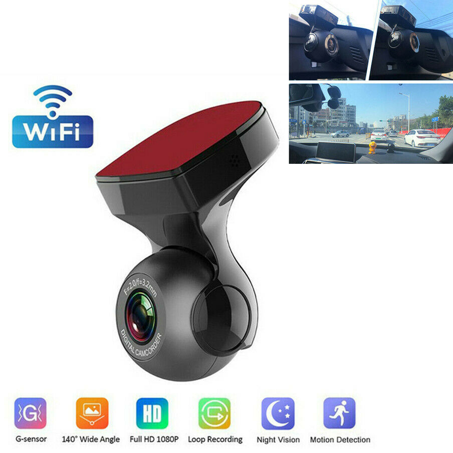 1080P WIFI USB DVR Dash Cam Driving Recorder For Android Stereo Player G-Sensor