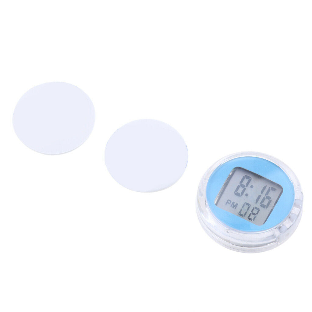 2pcs Universal Motorcycle Clocks /Watch, Digital with Hour/ Minutes/ Seconds