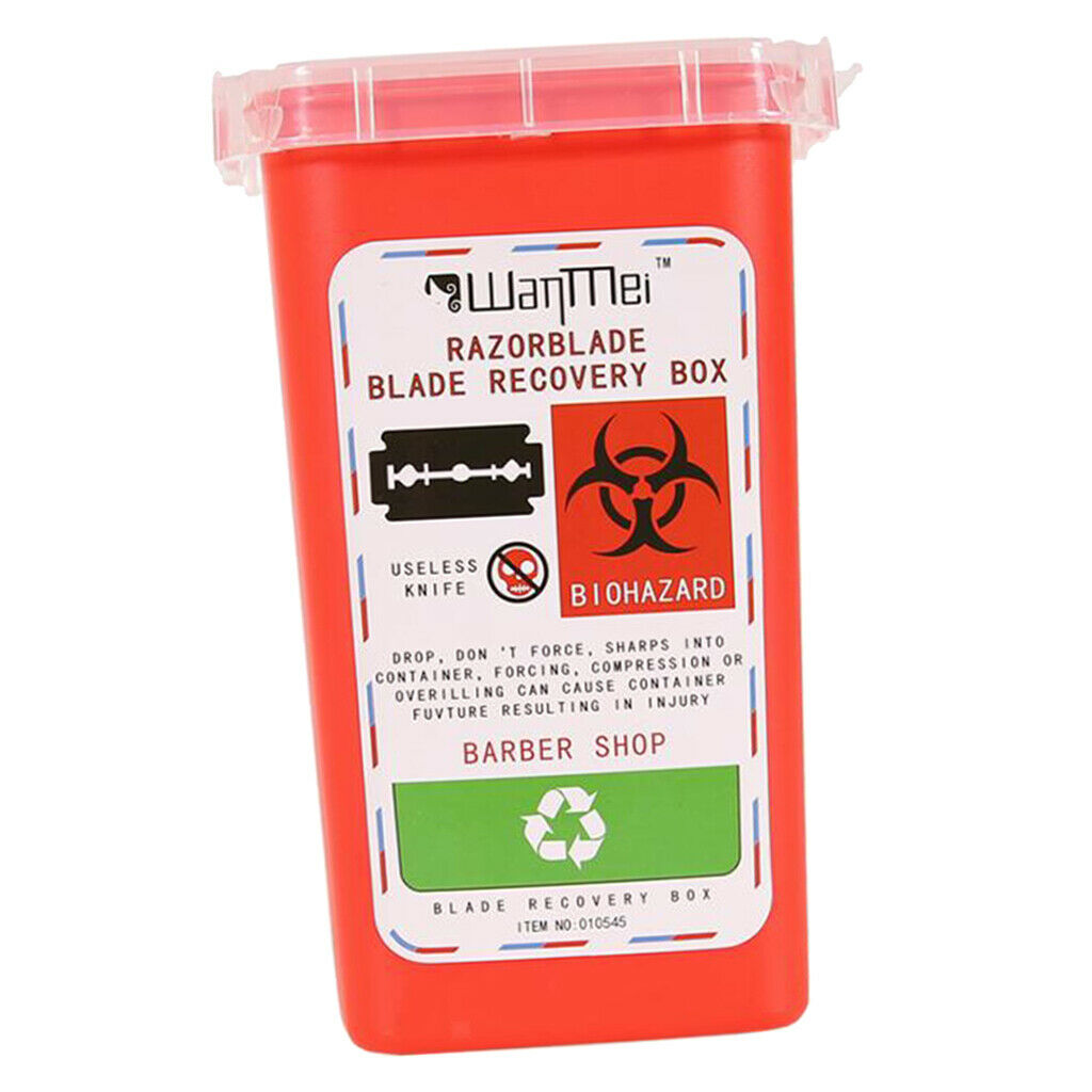 Plastic Small Sharps Biohazard Needles Blades Disposal Container Bin 3 Color