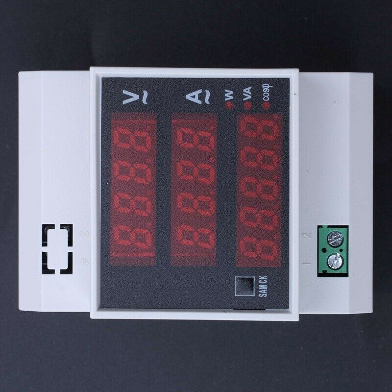 AC80-300V/100A Digital Energy Meter Din Rail LED Active Power Factor Multi-FunD3