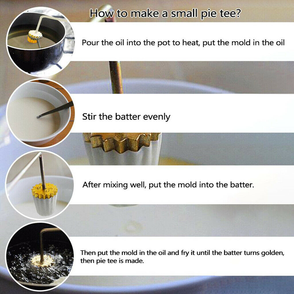 Malaysian Pie Tee Maker Egg Tart Snack Mould Wood Handle Kitchen Gadgets