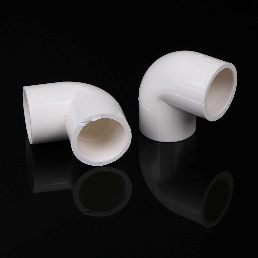 5 Pieces white 20mm dia 90 angle degree elbow pvc pipe adapter Tt