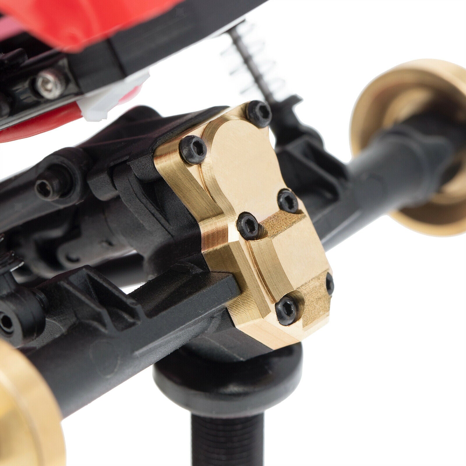 1x 1:24 Brass Diff Cover Brass Bridge Cover for Axial SCX24 90081RC Car
