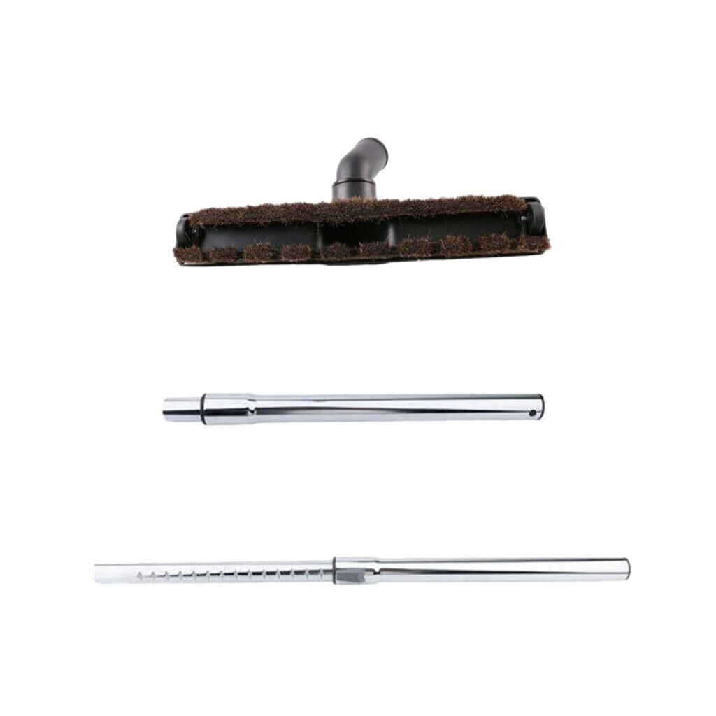 2pcs/set Stainless Steel Vacuum Cleaner Extension Wand Attachment Tube Suits for