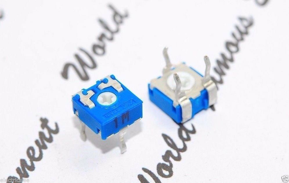 100PCS-ACP CA6XV5-1MA 1M (1000K) ohm TYPE A TRIMME Potentiometer 6mm