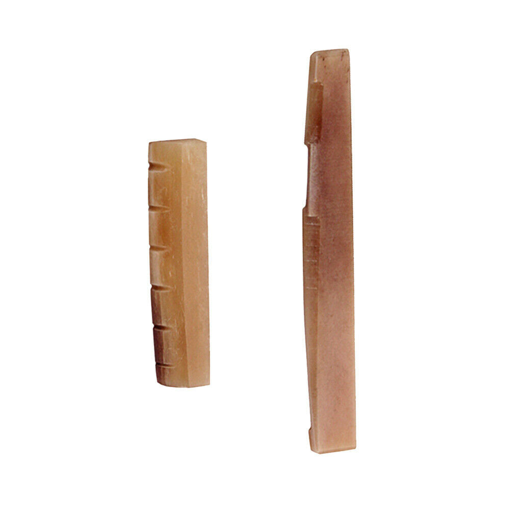 43mm Camel Bone Guitar Bridge Nut and Acoustic Guitar Saddle