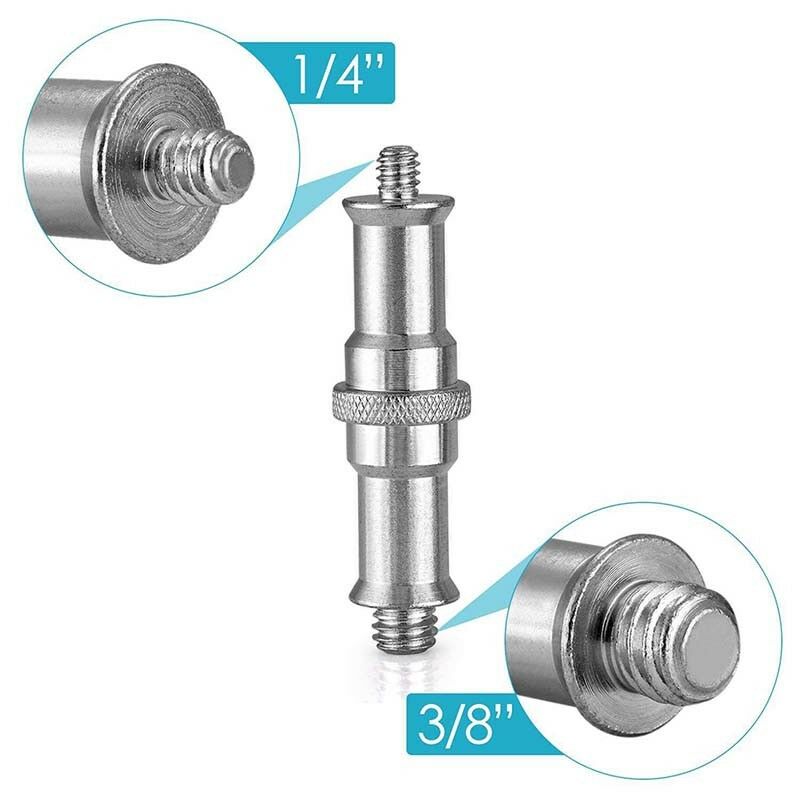 1/4" to 3/8" Female to Male Screw Adapter Stud Spigot For Light Lamp Stand&DEAU