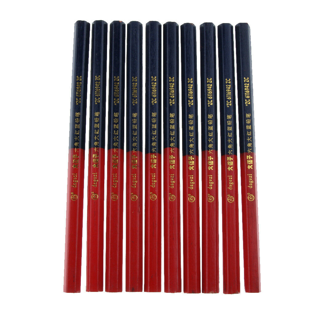Carpenter Pencil DIY Office Supplies Wooden Pencil 10 Pieces Practicality