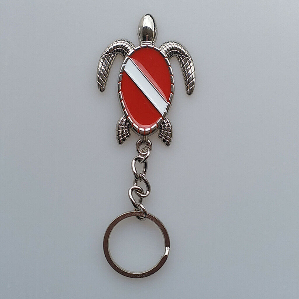 Zinc Alloy Sea Turtle Keychain Key Chain Holder with Keyring Charm Bag Tag