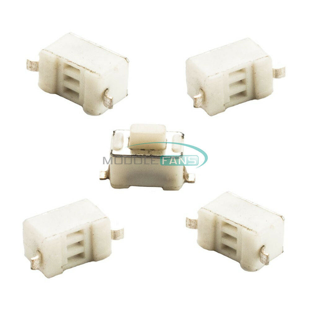 50PCS 3x6x5mm Tactile Pushbutton Key Switch 2 Pins Momentary Tact SMD