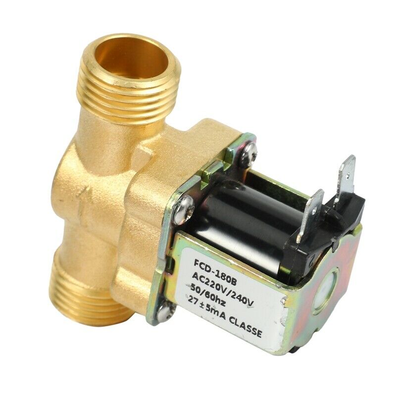 Ac 220V 1/2 Inch Solar Water Heater Solenoid Valve Normally Closed Inlet ValveP9