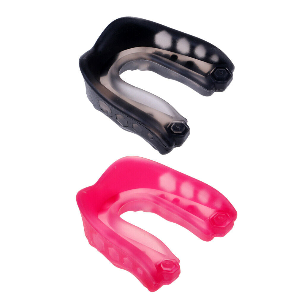 2Set Unisex Pro Mouth Guard Gum Shield Protector Boxing Sparring Sports