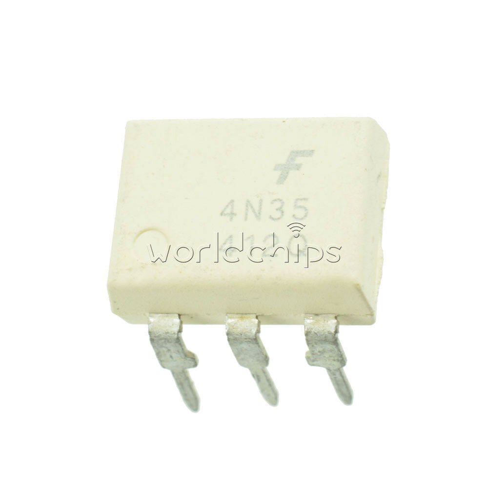 20PCS 4N35 DIP6 FSC Optocouplers Phototransistor 30V IC