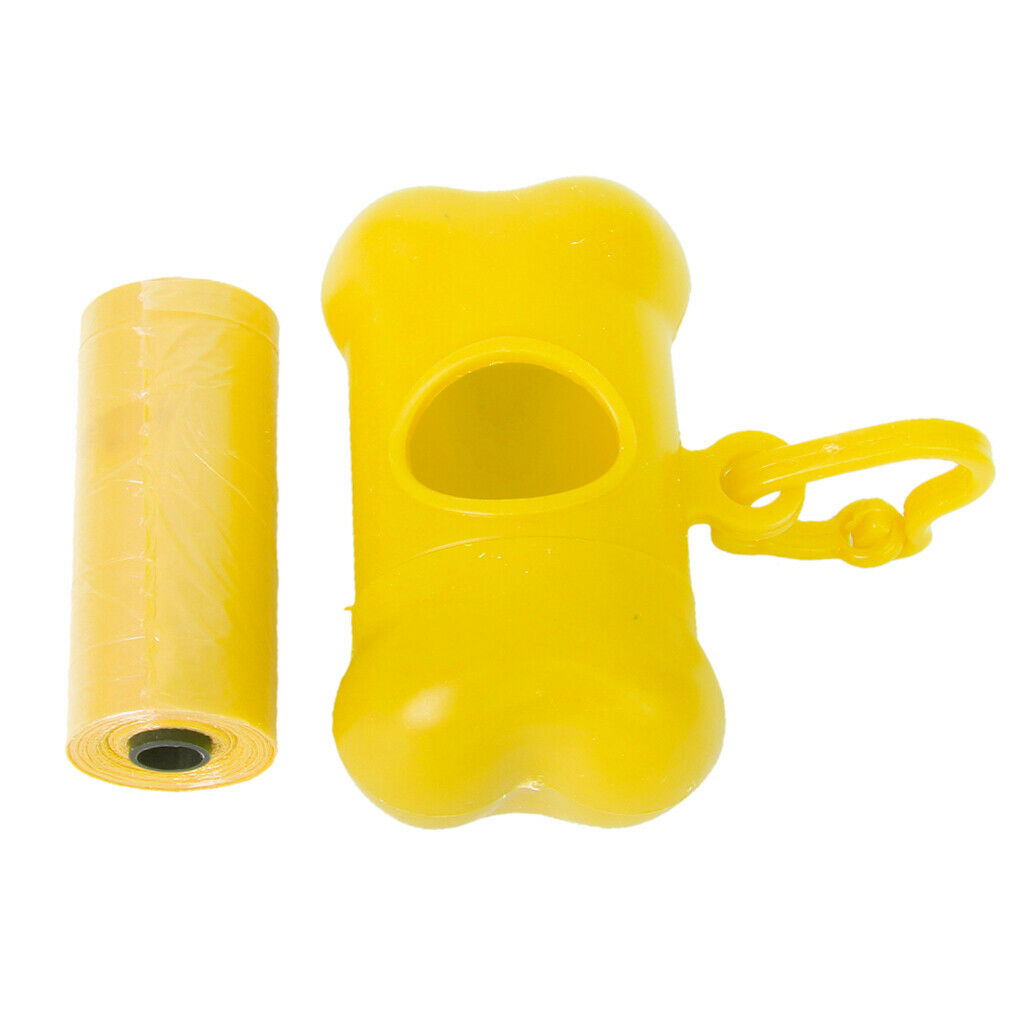 Pet Dog Poop Waste Dispenser Box Poop Removal Disposal Bags Holder Random
