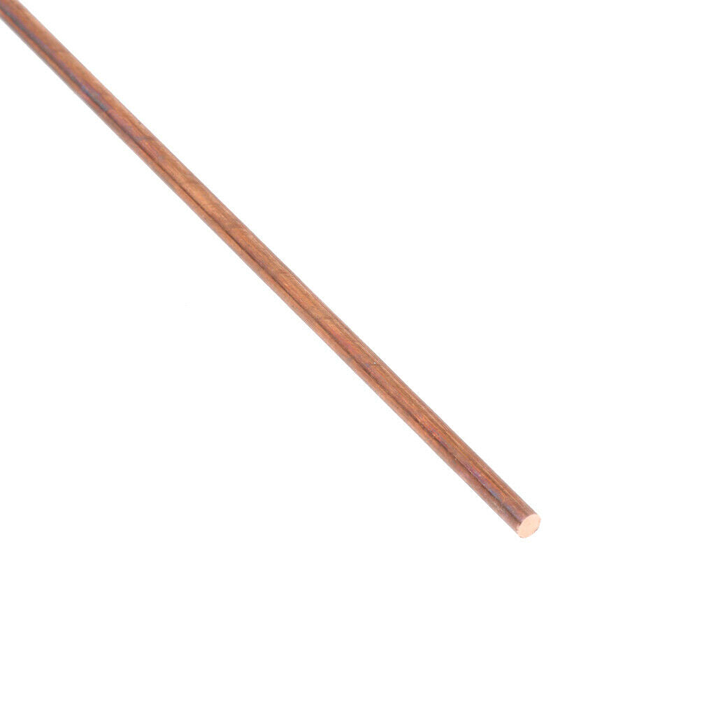 20 inch / 50 cm, Diameter 4mm Solid Copper Round Bar Rod, Lathe Bar Stock