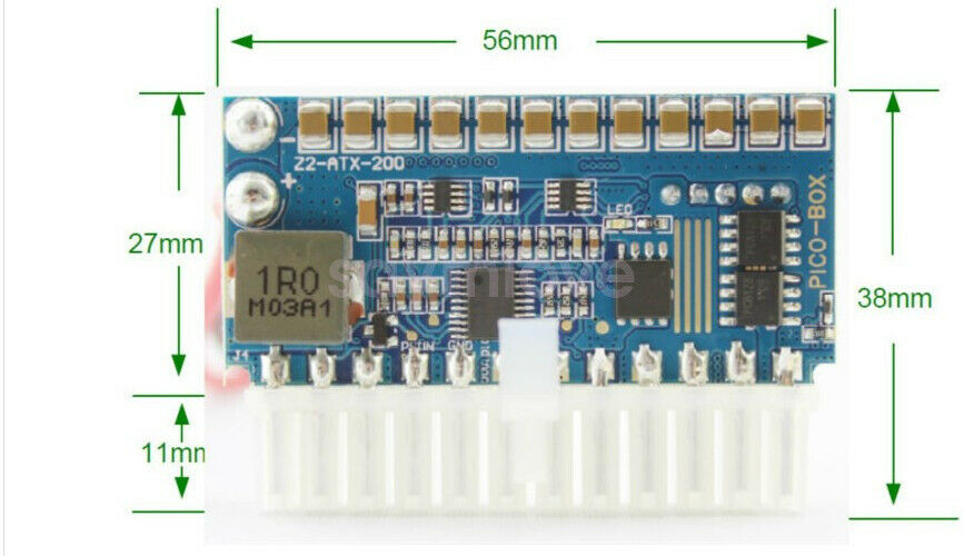 DC 12V 200W 24Pin Pico ATX Switch PSU Car Auto Mini ITX DC TO DC Power Supply