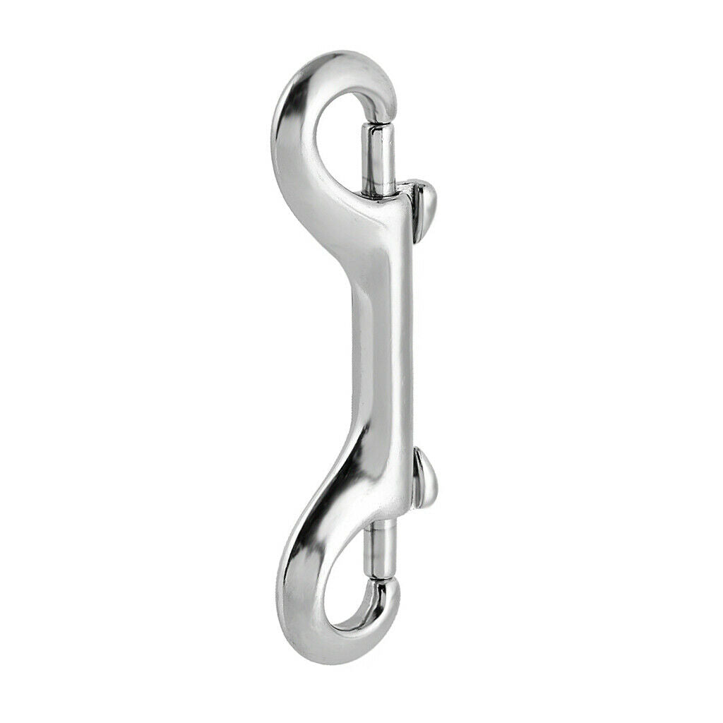 4x Double End Bolt Clips Snap Hook Keychain Key Holder Heavy Duty Metal