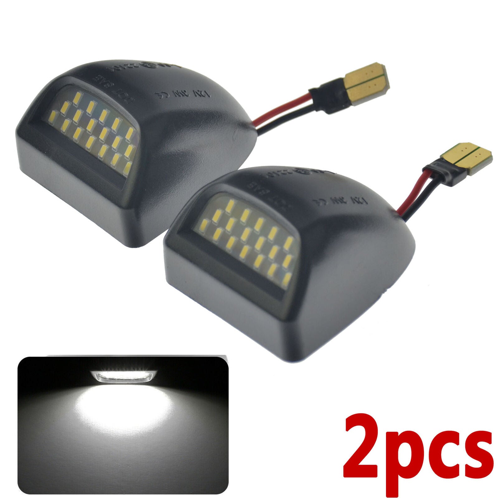 2Pcs LED License Plate Light Lamp for Chevy Silverado Avalanche 1999-2013