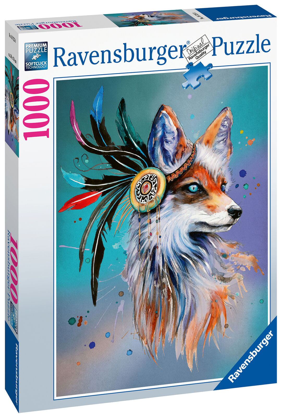 16725 Ravensburger Spirit Fox Jigsaw Puzzle includes 1000 Pieces Age 12 Years+