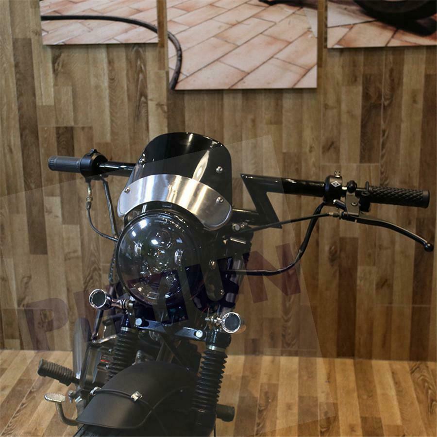 Universal Round Headlights Motorcycle Retro Modification Windshield for 5"&7"