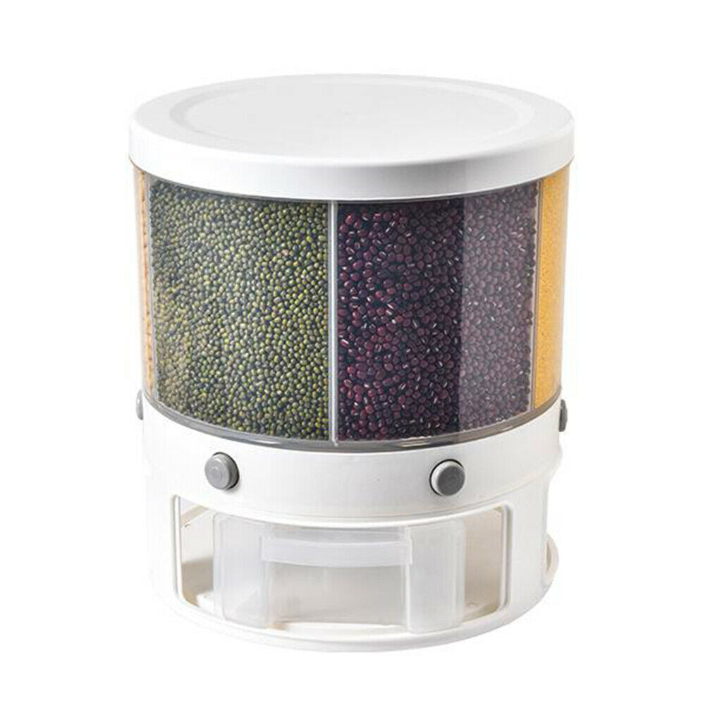 Kitchen Rotated Grain Storage Container Bin Tank Box for Beans Cereal Sugars