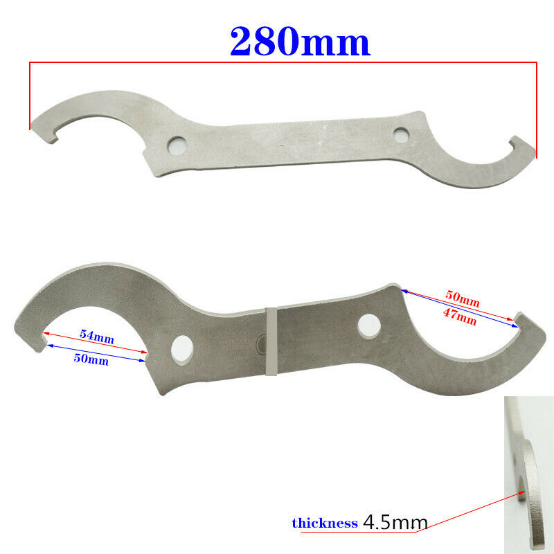 One Easy To Install  Sliver  Stainless Steel Rear Shock & Steering Stem Wrench