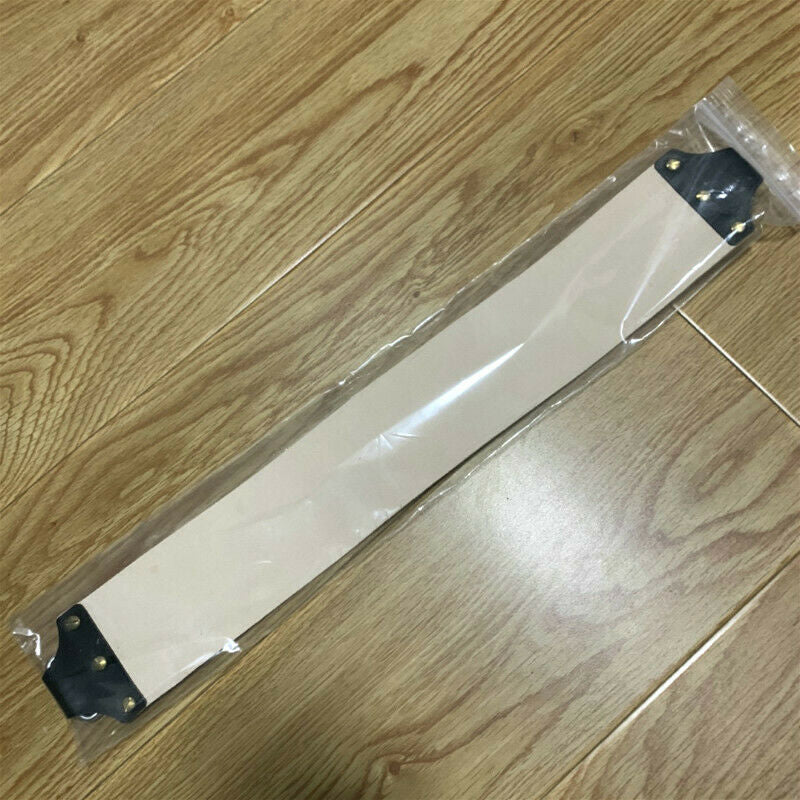 Real Leather Cowhide Sharpening Strop Shaving Razor Accessory Cut Barber Props