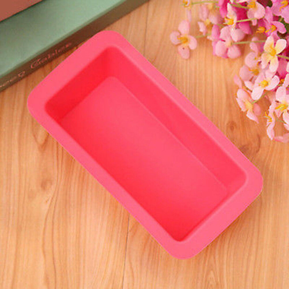 rectang silicone non stick bread loaf cake mold bakeware baking pan oven m.l8