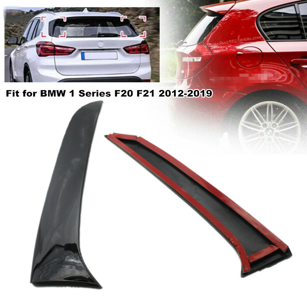Car Rear Window Fin Deflector Rain Guard Spoiler Side Strip fit for BMW 1 Series