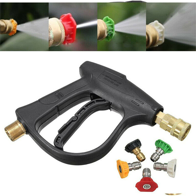 1/4 High Pressure Washer Gun Nozzle Tip 3000 PSI for Clean with 5 nozzles