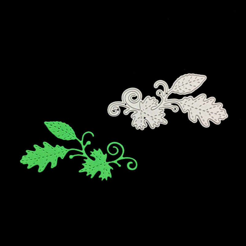 Christmas leaf cutting dies stencil scrapbook album paper embossing craft3CEBDA