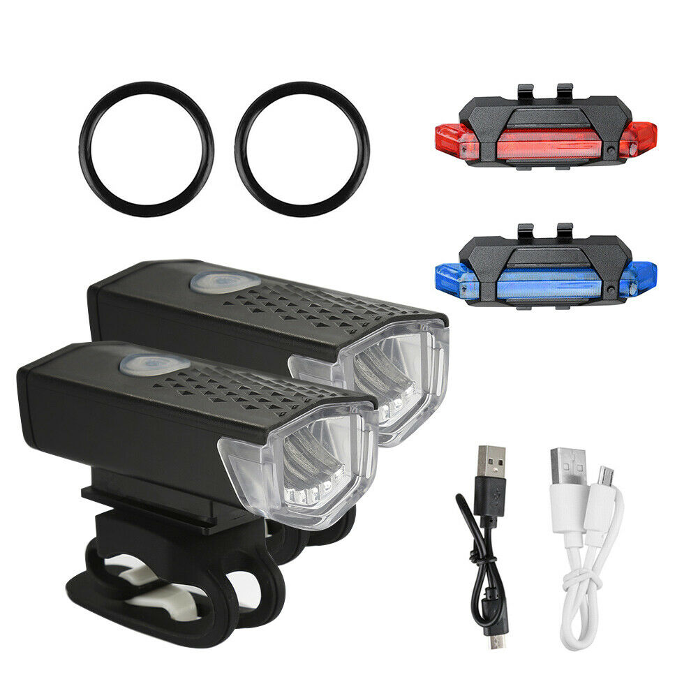 USB Charging Bike Light MTB Bicycle Front Back Rear Taillight Bicycle Lights