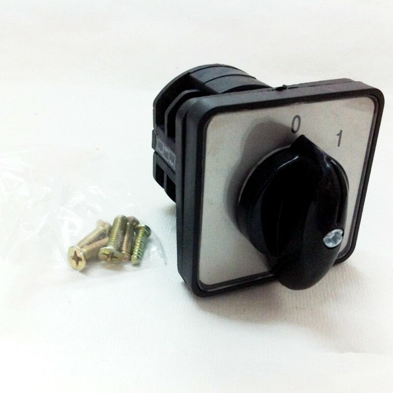 1PCS Changeover Switch Latching AC 660V 10A Positions(0-1) 8 Terminals Number
