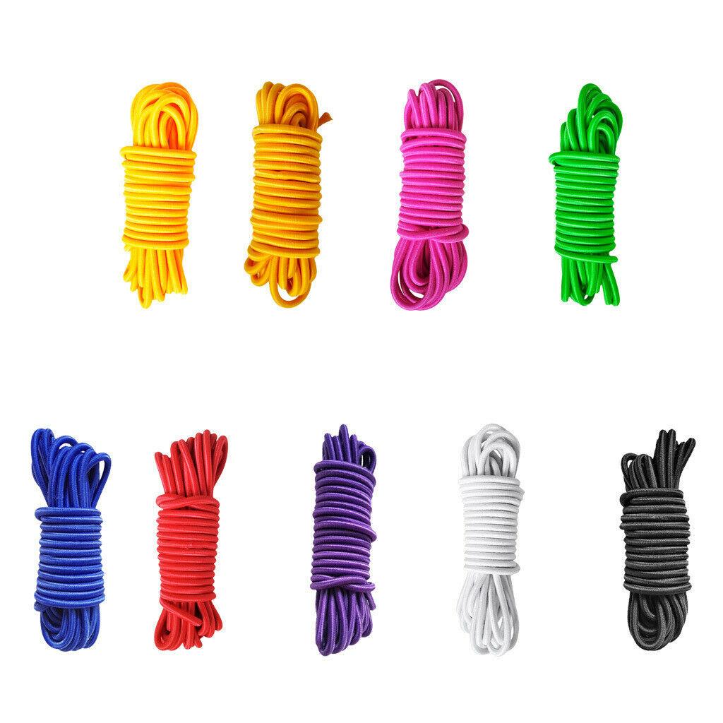 2 Sets 5mm X 5 Meters ELASTIC BUNGEE ROPE