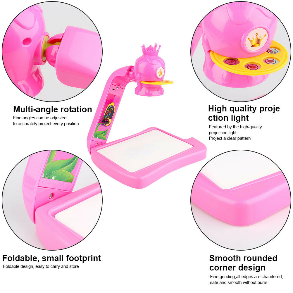 Children Multifunction Drawing Board Projector Painting Educational Tool Gift